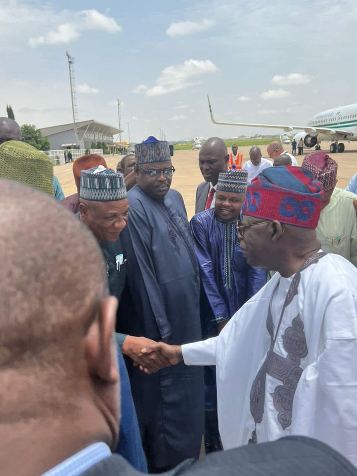 Tinubu pays Sallah homage to Buhari in Katsina after France trip