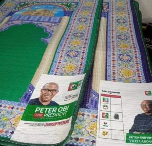 Obi distances self from prayer mat campaign poster