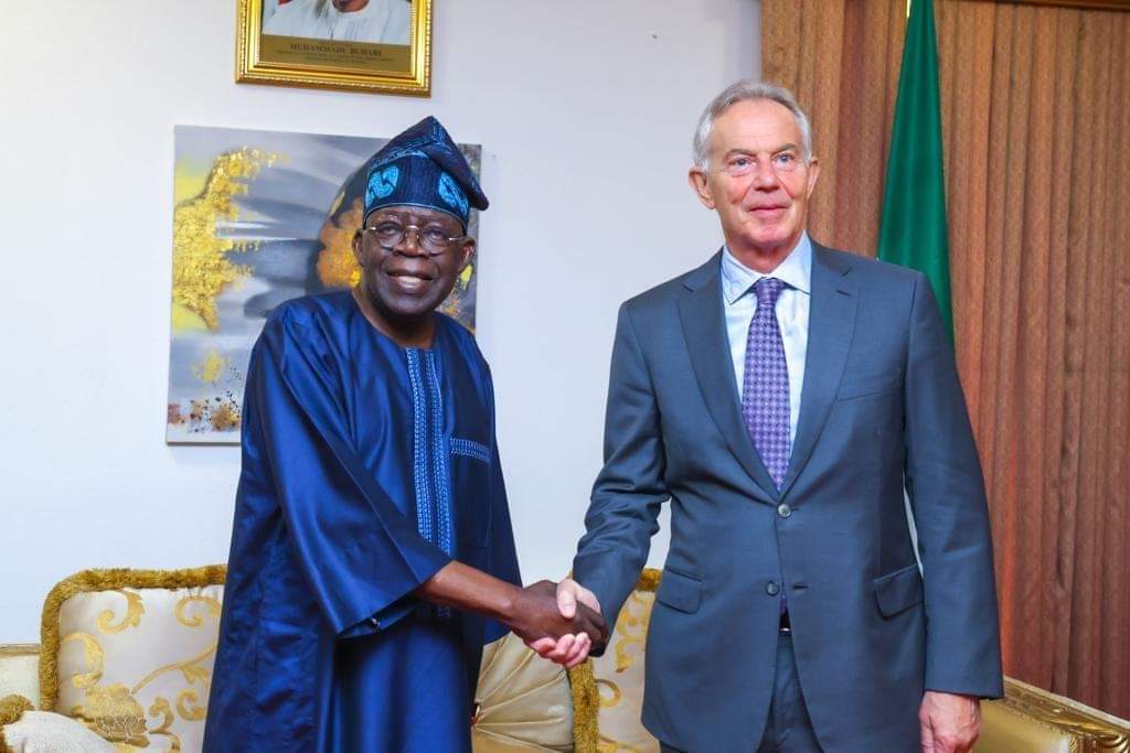 Ahead of the May 29 presidential inauguration, the former United Kingdom Prime Minister, Tony Blair, on Tuesday visited the President