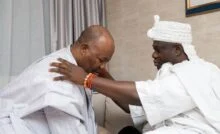 Senator Godswill Akpabio and Ooni of Ife