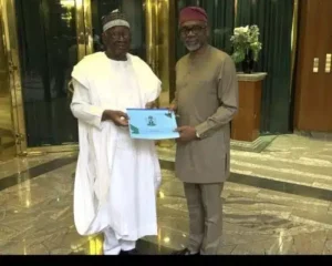 Gambari handing over to Gbajabiamila